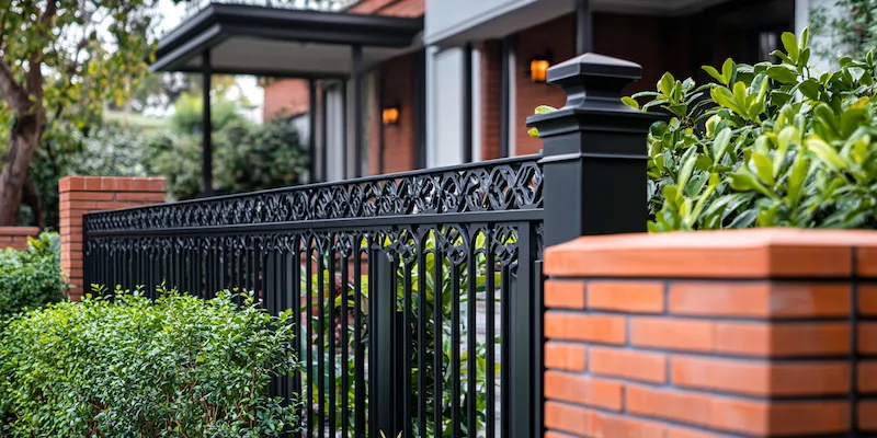 Polnische Metallzäune